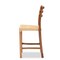 Baxton Studio Arthur MidCentury Modern Walnut Brown Mahogany Wood and Natural Rattan Counter Stool 212-12811-ZORO - alternate 9